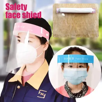 

Anti-Saliva Splash Full Face Protection Mask Anti-Spitting Anti-Fog Anti-Oil Protective Face Shields with Elastic Band