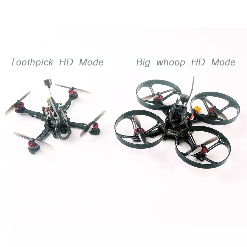 Happymodel личинка X HD 125 мм F4 2-3S зубочистка HD Whoop HD 2в1 FPV гоночный Дрон BNF w/Caddx детская черепаха