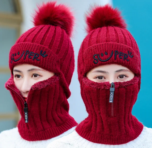 Зимние вязаные наушники Шерстяная кепка шляпа зимняя шапка skullies модная теплая акриловая шляпа Повседневная Уличная велосипедная вязаная шапка - Цвет: 05