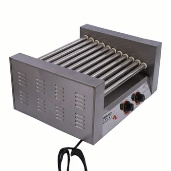 

Snack Commerical Stainless Steel Hot Dog Grill 11 Rollers Sausage Machine