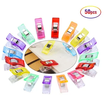 

Plastic Quilting Clips and Sewing Fabric Clips Colorful Perfect for DIY Sewing Binding Crafts Hemming Sewing Accessories Tools
