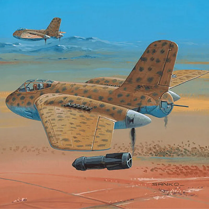 

Бумажная модель немецкого истребителя в масштабе 1:33, самолёт Messerschmitt Me-329, подарок для мальчика Второй мировой войны, 3D пазл из бумаги