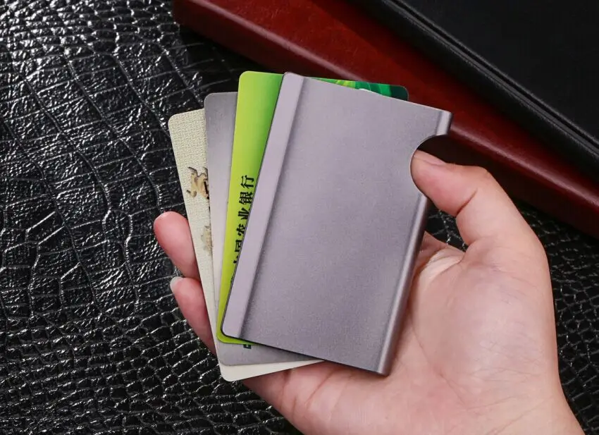 ZOVYVOL, Противоугонный, RFID, Минималка, кошелек,, металлический, Умный кошелек, алюминиевый сплав, коробка, клатч, умный, женский кошелек