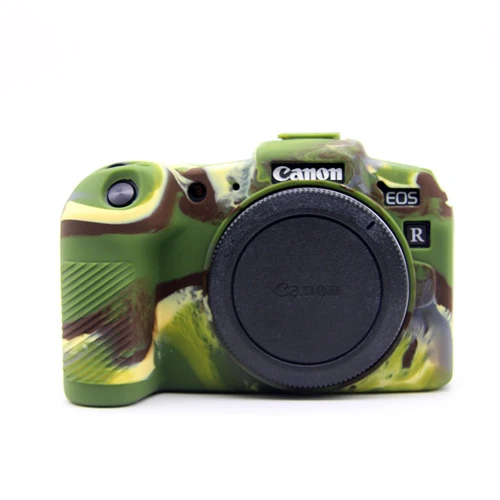 Лучшее качество резиновый силиконовый чехол защитная рамка для Canon EOS RP мягкая камера - Color: Normal Camouflage