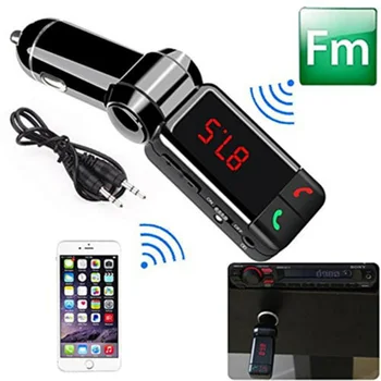 

Universal Car Kit MP3 Music Player Handsfree Wireless Bluetooth FM Transmitter Radio With Fast Dual USB Charger Power Adapter