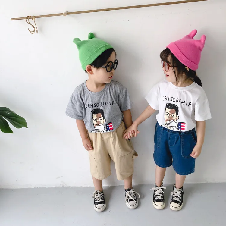 Summer New Style Children Bermuda Shorts Korean-style BOY'S Multi-pockets Bib Overall Medium-small Childrenswear Fifth Pant