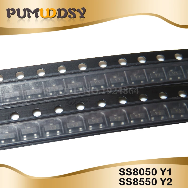 50pcs SS8050 Y1 SS8550 Y2 S8050 J3Y S8550 2TY S9012 S9013 S9014 S9015 S9018 TL431 bjt transistor transistors kit
