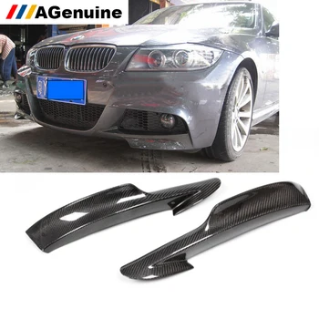 

Real Carbon fiber front bumper lip front end chin aprons front bumper splitters for BMW 3 series E90 mtech 2009-2012