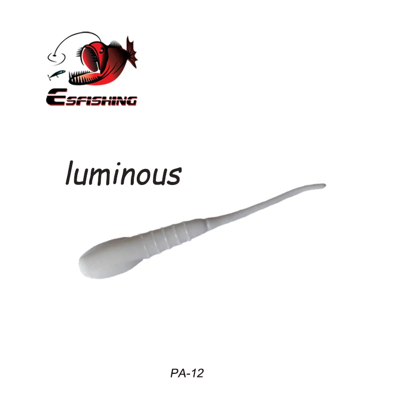 Esfishing Iscas Artificiais Troutino 52 мм 20 шт. приманки мягкие приманки ледяная приманка Leurre Souple червь силиконовые приманки верхняя водная приманка - Цвет: PA12