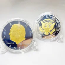 

2021 U.S. President's Biden Gold Color Commemorative Coin Challenge Coin Gold Coins Collectibles #10