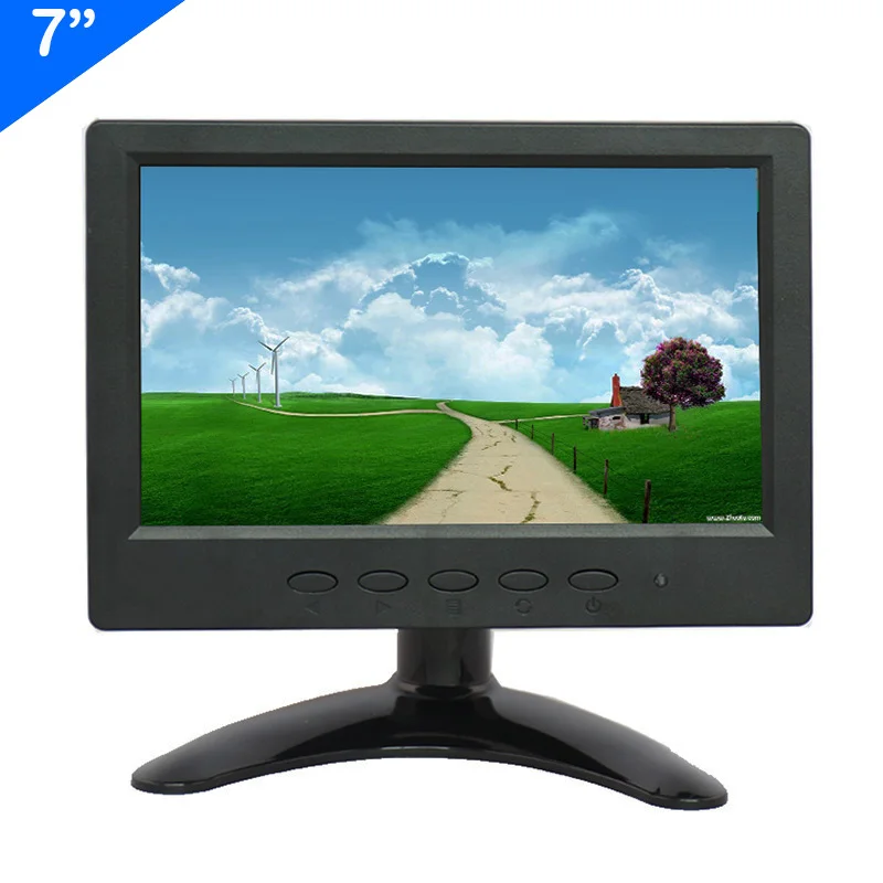 ZHIXIANDA 7 дюймовый 1024*600 с BNC HDMI AV VGA USB вход cctv монитор|Мониторы| |