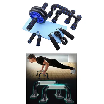 

AB Wheel Roller Fitness Equipment Push Up Jump Rope Fitness Workout Gym