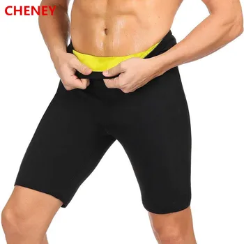 

Men Slimming Pants Thermo Neoprene Sweat Sauna Body Shapers Fitness Stretch Control Panties Burne Waist Slim Pants Shapewear
