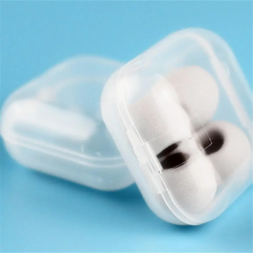 

High Quality 1/5 Pcs Mini Portable Plastic Transparent Ear Cap Earplugs Storage Mini Earplugs Portable Plastic Box Tools