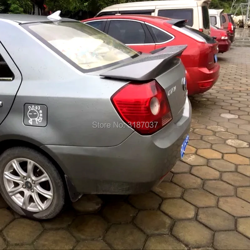 Для Geely MK 2010-2013 Высокое качество ABS пластик задний спойлер на крыло, крышу багажник губы крышка багажника автомобиля Стайлинг