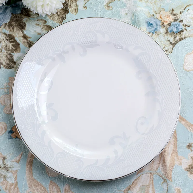 Jingdezhen Ceramic Dinnerware Set European style Kitchen Tableware Ceramic Plates and Dishes Bowls 60pcs combination