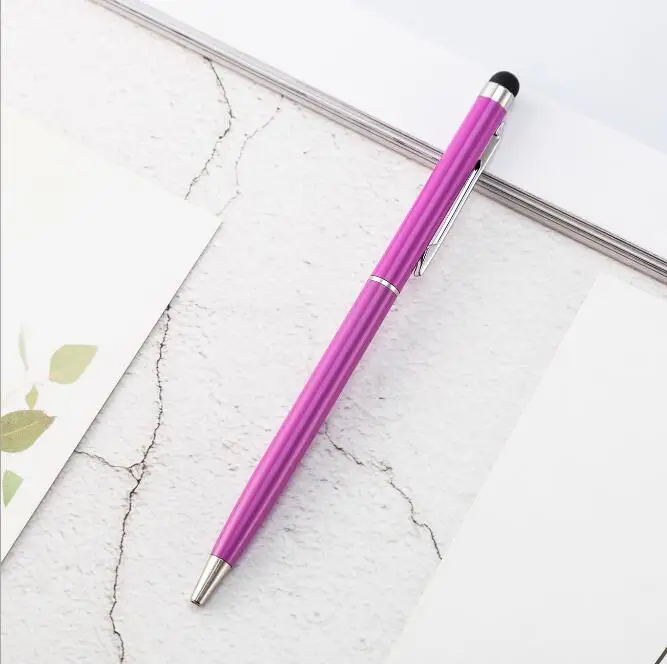 10pcs/lot 2 In 1 Touch Screen Stylus Pen Ballpoint Pens Office School Supplies Gift Roller Ball Pen - Цвет: 5