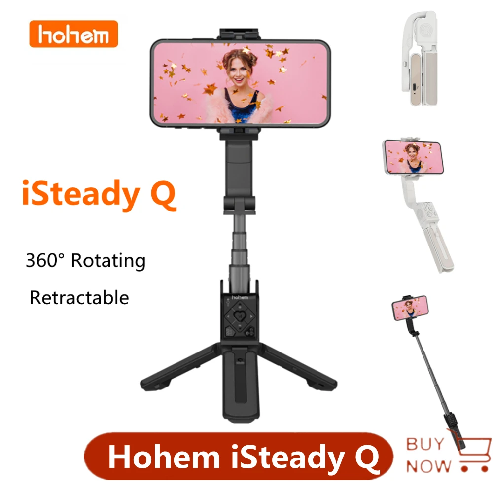 Hohem Istonqスマートフォンジンバルハンドヘルドジンバルスタビライザー防振自撮り棒ホルダー Iphone Androidスマートフォン用 手持ちジンバル Aliexpress