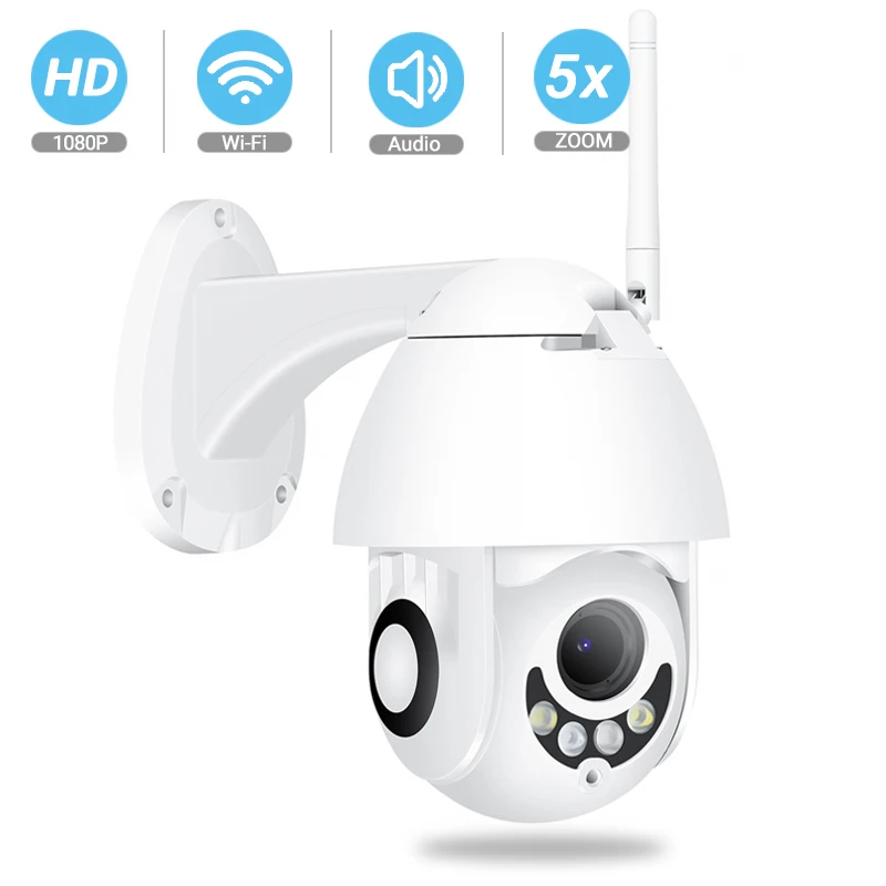Besder 1080P 960P PTZ уличная WiFi ip-камера 5X Автоматический зум Обнаружение движения двойной светильник PTZ камера безопасности слот для sd-карты CCTV