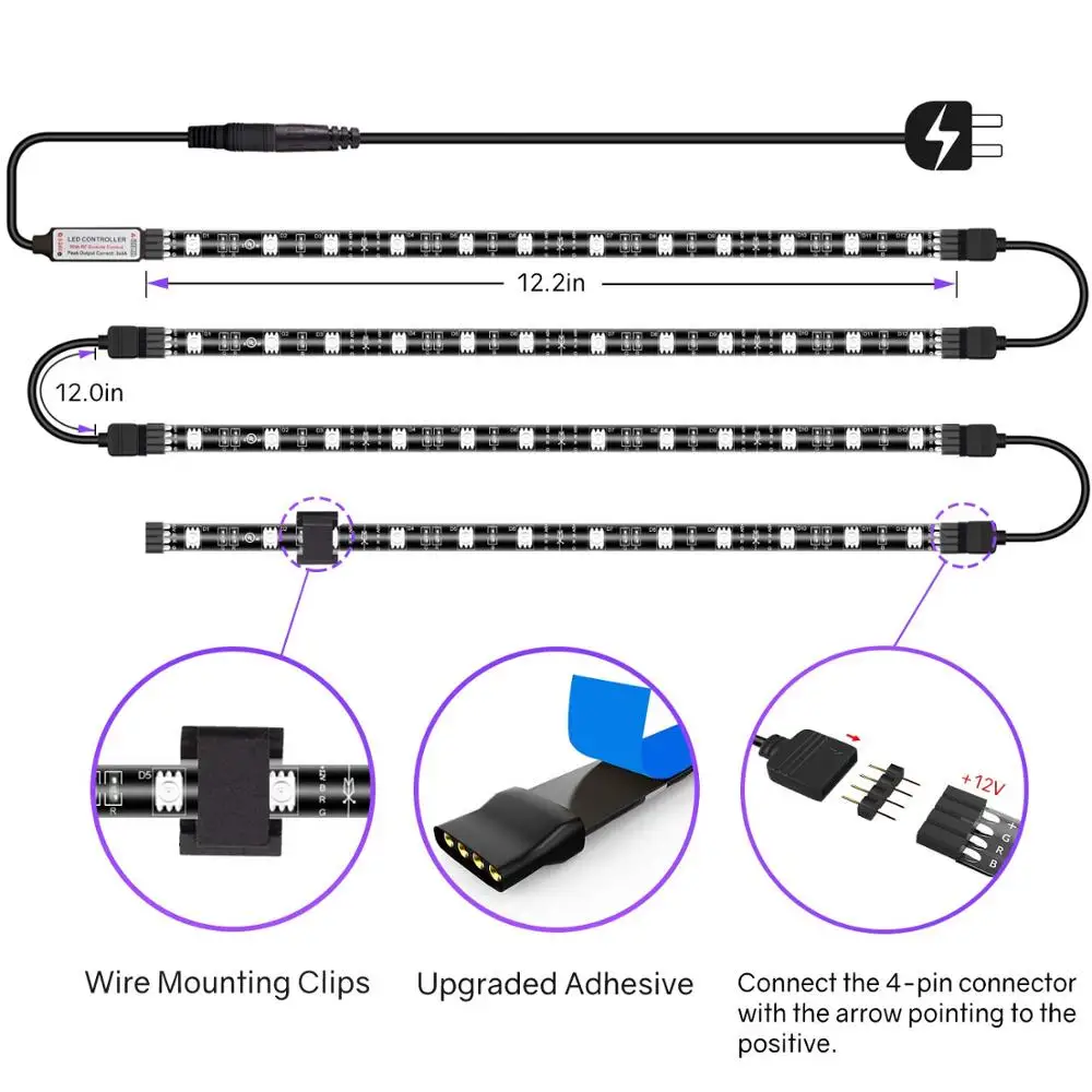 8Ft LED Shop Light, 72W, 7500LM, 6500K, T8 V-Shape Integrated Tube Light Fixture, Hight Output, Brighter White, LED Tube jk900