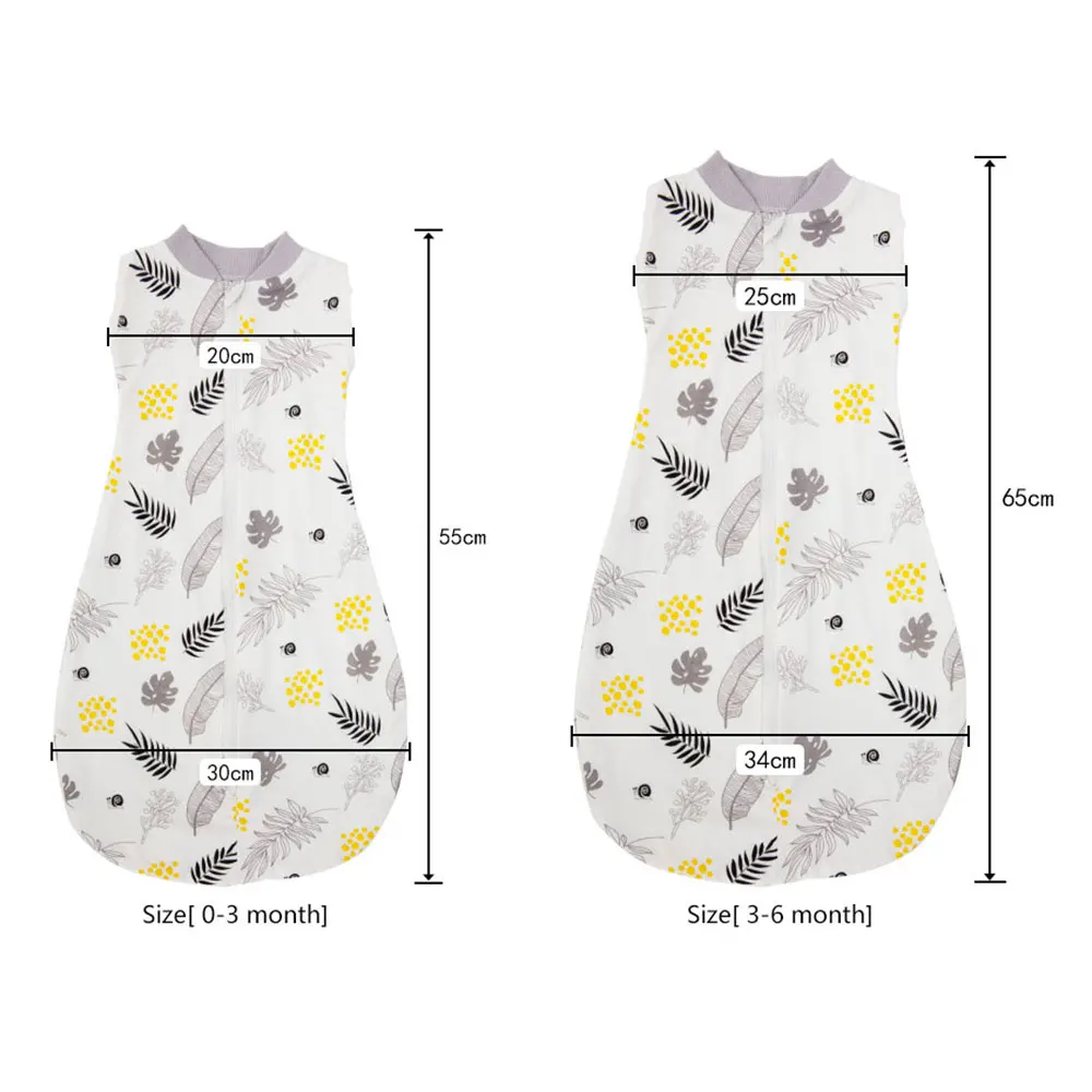 2in1 Multifunctional Sleeping Bag For Newborn 100% Cotton Cute Print Baby Blanket Soft 0-6M Baby Swaddle Sack Aircondition 6
