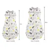 2in1 Multifunctional Sleeping Bag For Newborn 100% Cotton Cute Print Baby Blanket Soft 0-6M Baby Swaddle Sack Aircondition 6