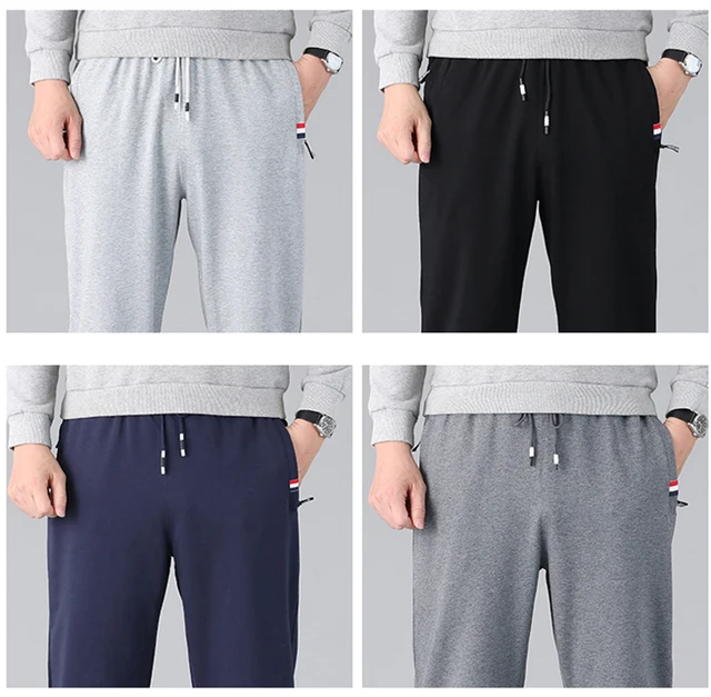 Pantaloni Sportivi Uomo Elasticizzati - Slim Fit, Cotone, Per Palestra E Casual - Foto 4