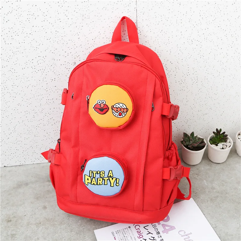 

2019 New Style Outdoor Travel Bag Middle School Students Backpack Casual Large-Volume Sesame Street Backpack