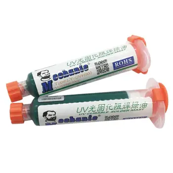 

Hot XD-2Pcs 10Ml Green Mechanic Circuit Board Uvpcb Curable Curing Solder Mask Ly-Uvh900