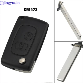 

Remote Flip Folding Blank Key Shell Cover Case For Peugeot 107 207 307 407 607 1007 for Citroen C1 C2 C3 PLURIER C4 C5 C6