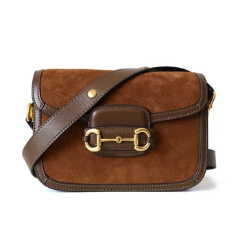 

One Shoulder Messenger Bag saddle bag with buckle frosted Leather Women's bag lykj-yx