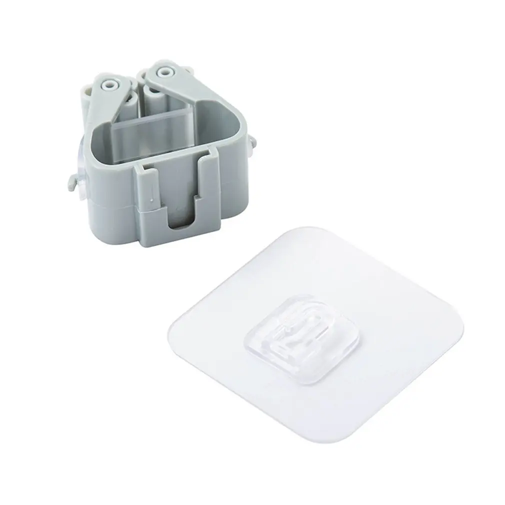 Mop & Broom Holder Mop Storage Rack 1PCS Wall Mounted Mop Organizer Holder Punch-free Non-marking Brush Broom Hanger Home Storage Rack Bathroom Hanging Pipe Hooks