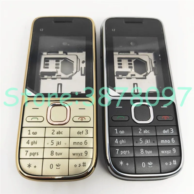 10 шт./лот, чехол для Nokia C2-01, чехол для батареи с английской клавиатурой+ логотип