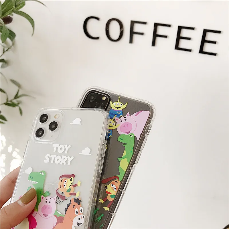 Милый мультяшный чехол для телефона Buzz Lightyear woody для iphone 11 Pro Max Xs MAX XR X 6 6s 7 8 plus, Прозрачная мягкая задняя крышка из ТПУ