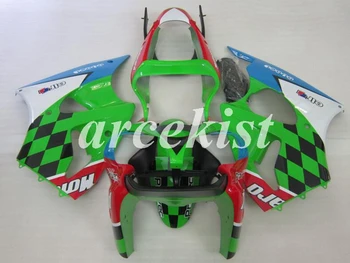 

New ABS Injection Mold Motorcycle Fairings Kit Fit For Kawasaki Ninja ZX-6R 636 2000 2001 2002 00 01 02 body set Green