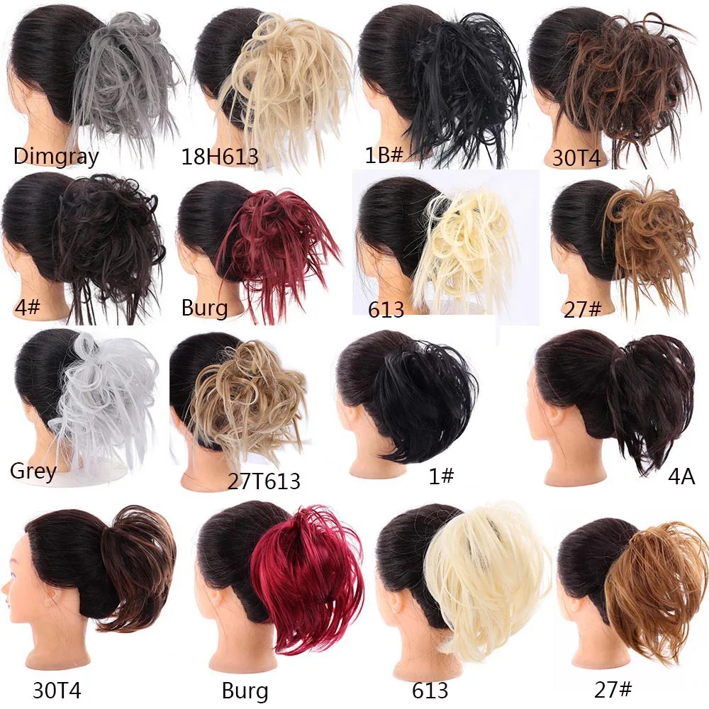 TALANG Messy Scrunchie Chignon волосы пучок прямой эластичный пояс шиньон для создания