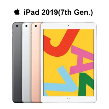 شراء جديد وأصلي جهاز Apple IPad 2019 7th Gen. شاشة شبكية العين مقاس 10.2 بوصة تدعم قلم Apple ولوحة مفاتيح ذكية تعمل بنظام IOS جهاز لوحي مزود بتقنية البلوتوث