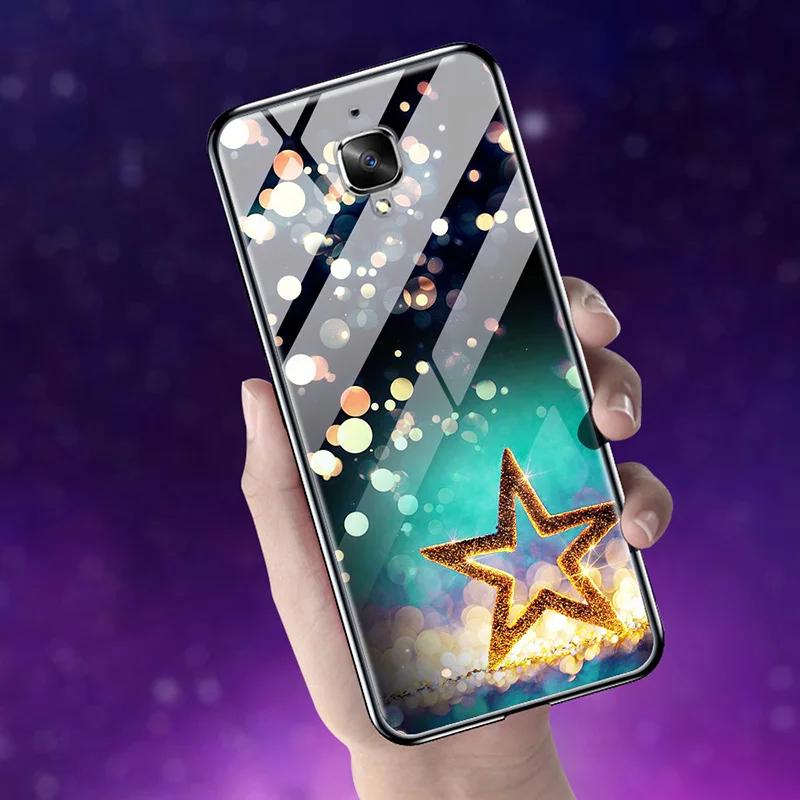 Для Oneplus 3T 3T чехол из закаленного стекла жесткий чехол для телефона для One plus 3 3T TPU бампер чехол s для Oneplus 3T Oneplus3T 3