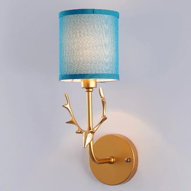 

Creative Antler Modern E14 Wall Lamp Home Light For Living Room Bedroom Stylish