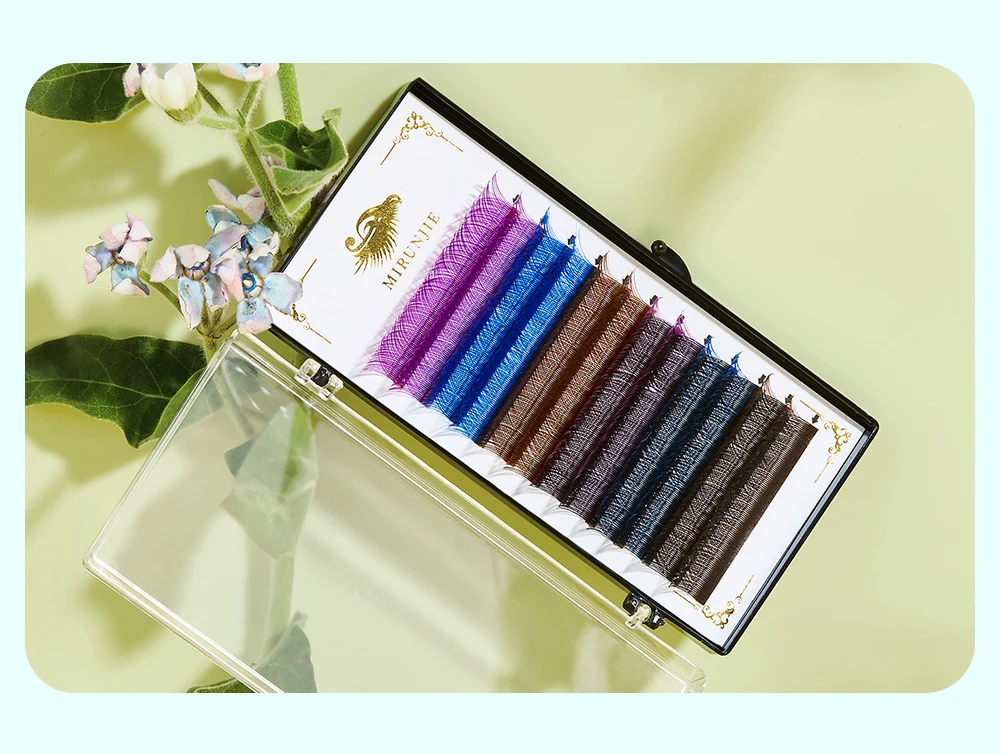Soneed 10-15mm YY Premade Fans Eyelash Y Shape Individual Colored Lashes Fashion Extension Makeup Tools High Soft Quality Lash