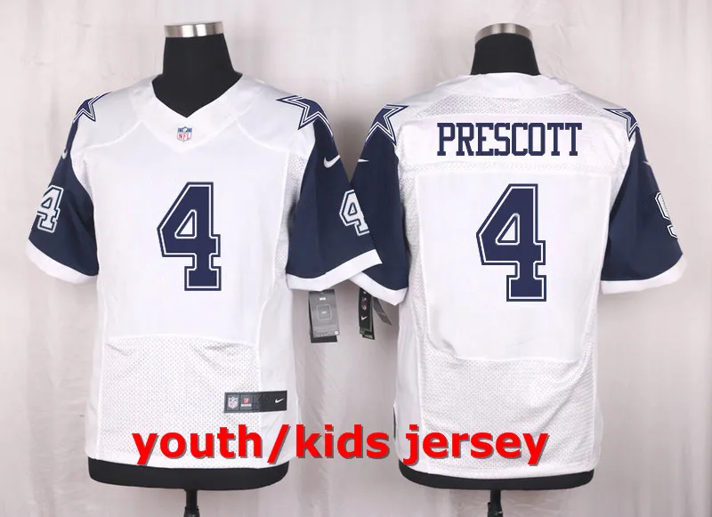 COLOR AS PHOTO SHOWN Stitiched, Dallas s DAK PRESCOTT Elite для молодых детей Джерси - Цвет: COLOR AS PHOTO SHOWN