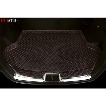 

High Side Waterproof Car Trunk Mat Tail Boot Tray Liner Cargo Rear Pad Parts Accessories For Peugeot 407 2011 2012 13 14-2019