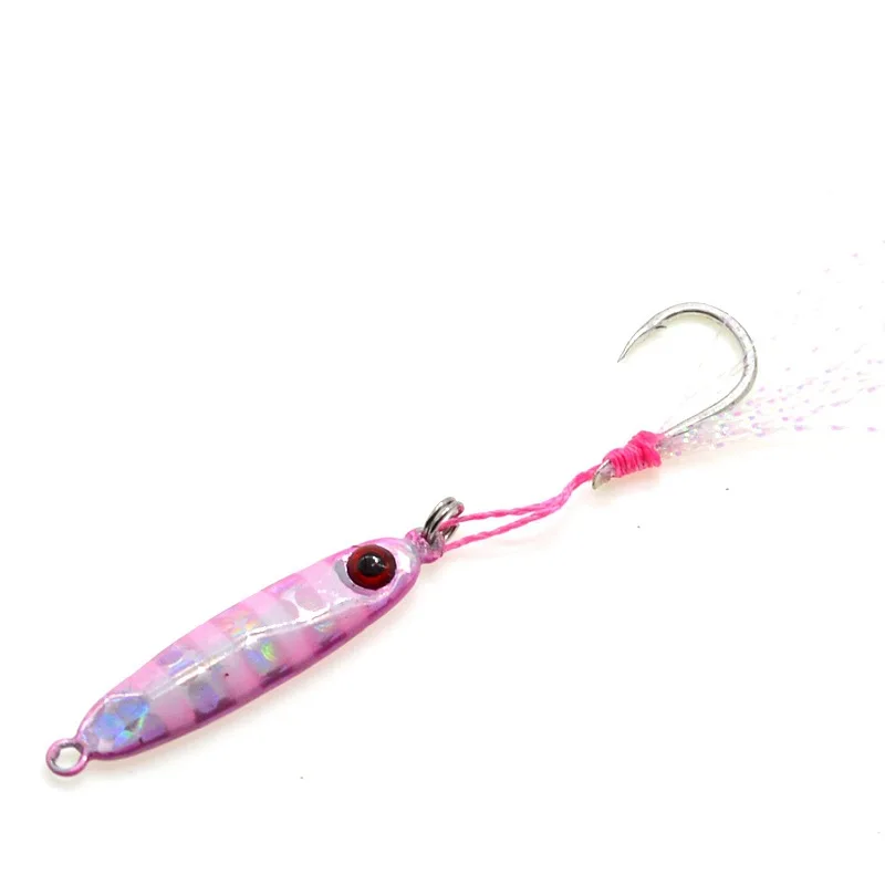 Small Jig Fishing Lure Shore Cast Mini Jigbait Mackerel Single Hook Artificial Lures Hard Bait 1 Piece Sale – Detail 5