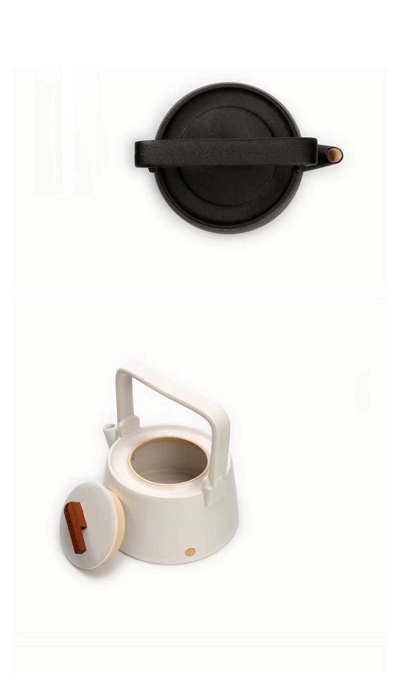 LUWU big capacity ceramic teapot tea pot chinese kung fu tea set drinkware 900ml