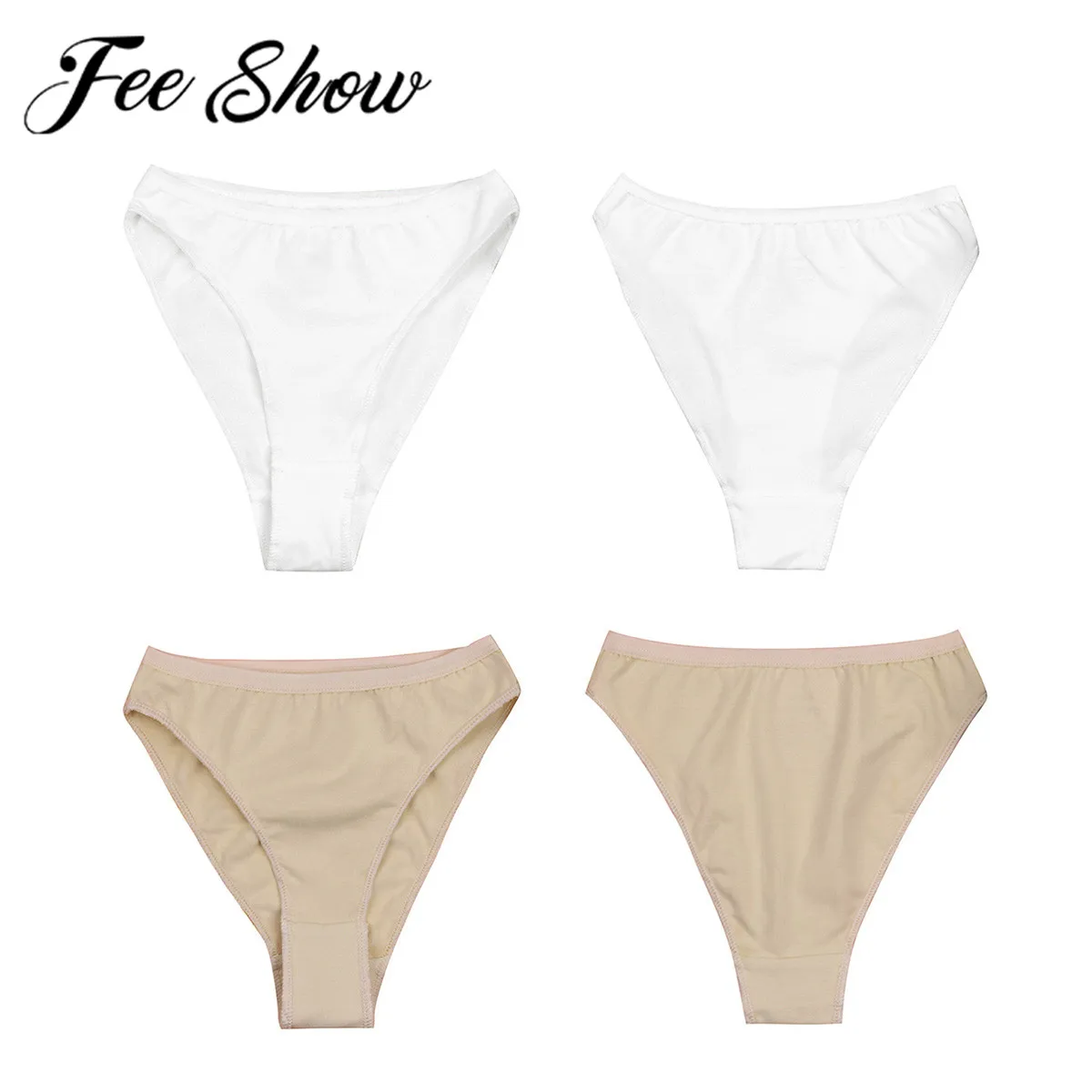 

Kids Girls Ballerina Costume Gymnastics Leotard High Leg Cut Briefs Underwear Underpants for Ballet Dance Shorts Workout Clothes