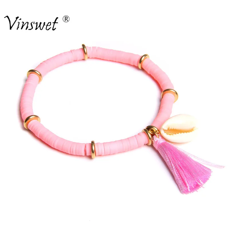 

Charm Bracelets Bohemian Shell Bracelet Female Fashion Tassel Bracelet Women's Gift Vintage Bracelet Party Jewelry 2019