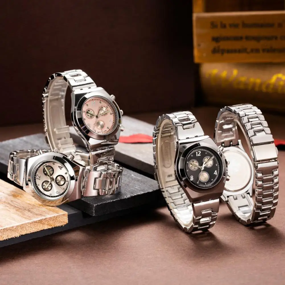 

2019 New Brand Fashion Womens Alloy Band Quartz Analog Round Bracelet Watch Gift Female Ladies Wrist Watches bayan kol saati wat