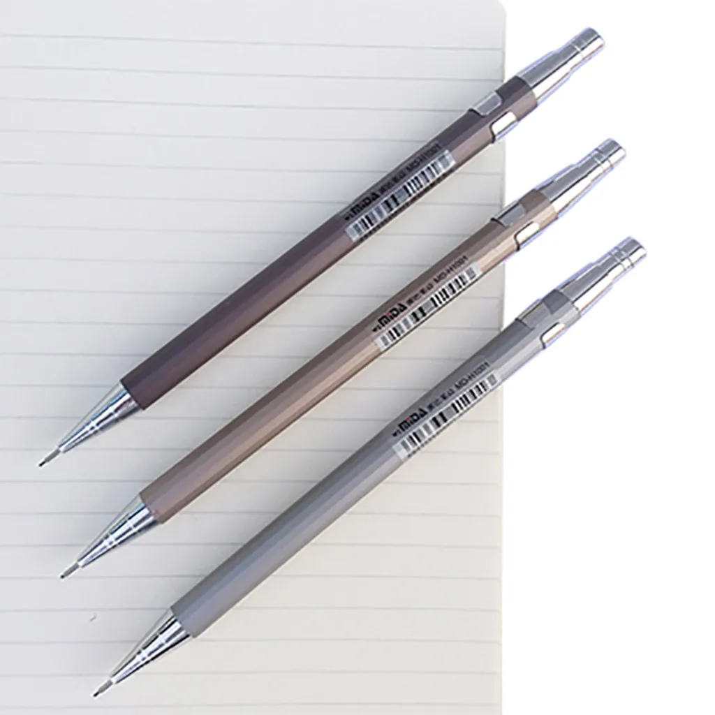 0,5 мм железный металлический механический карандаш канцелярские принадлежности креативный пресс автоматические ручки для студентов письмо и рисование офиса школы питания A21