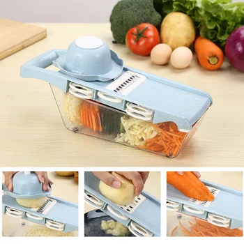 

Manual Vegetable Cutter Stainless Steel Blade Mandoline Slicer Cheese Grater Carrot Potato Peeler Vegetable Slicer dicer kitchen