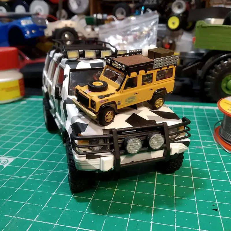 Dasmikro Das87 HO Масштаб 1/87 4x4 Шасси DIY стандартная версия комплект с 3D печатью D110 корпус и мотор